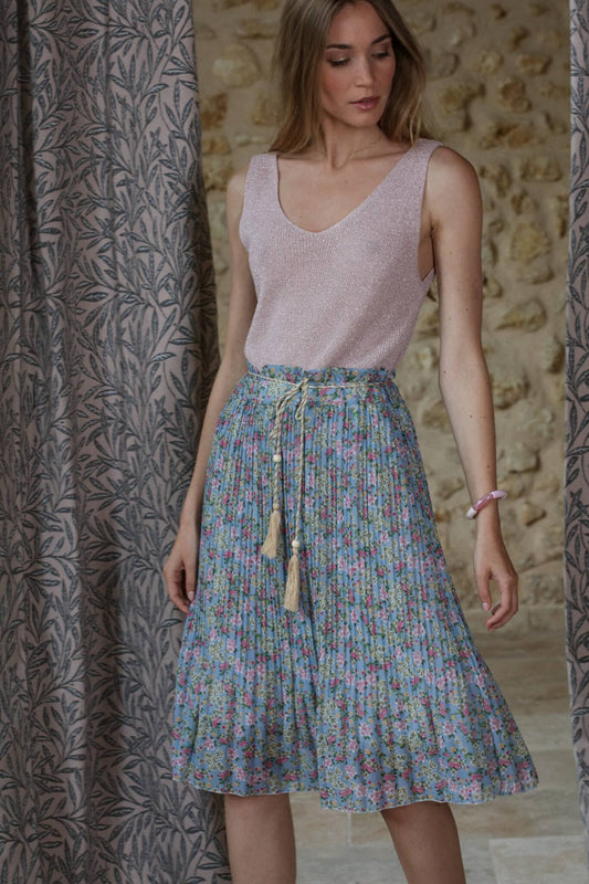 Actuelle - Print Skirt - 23E117