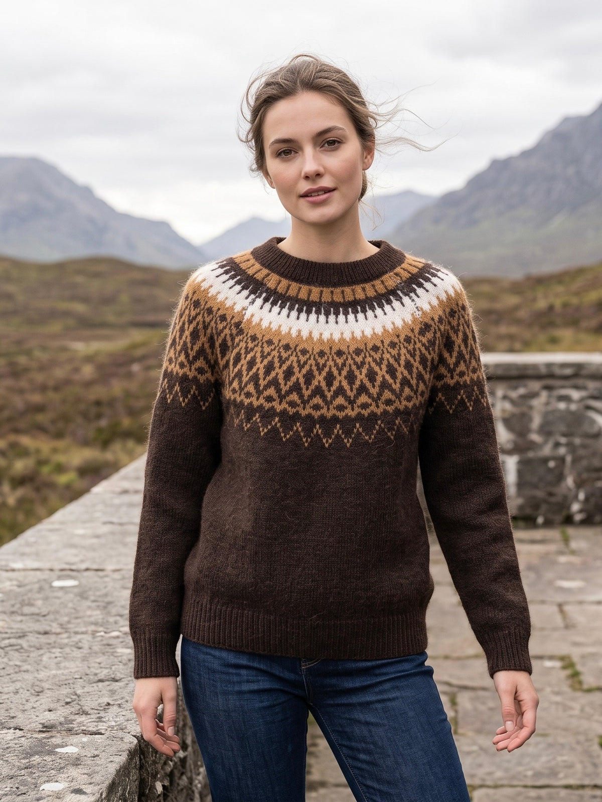 Carole - Print jumper - Car Vg692