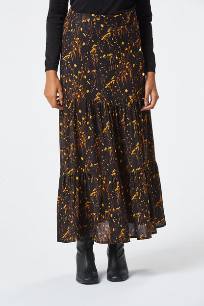 Zibi London - Lidy Buttoned Mid-Lenght Skirt - 1030501
