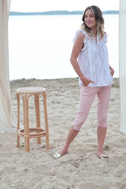 Actuelle - Stretch Capri  with Belt - 24e021