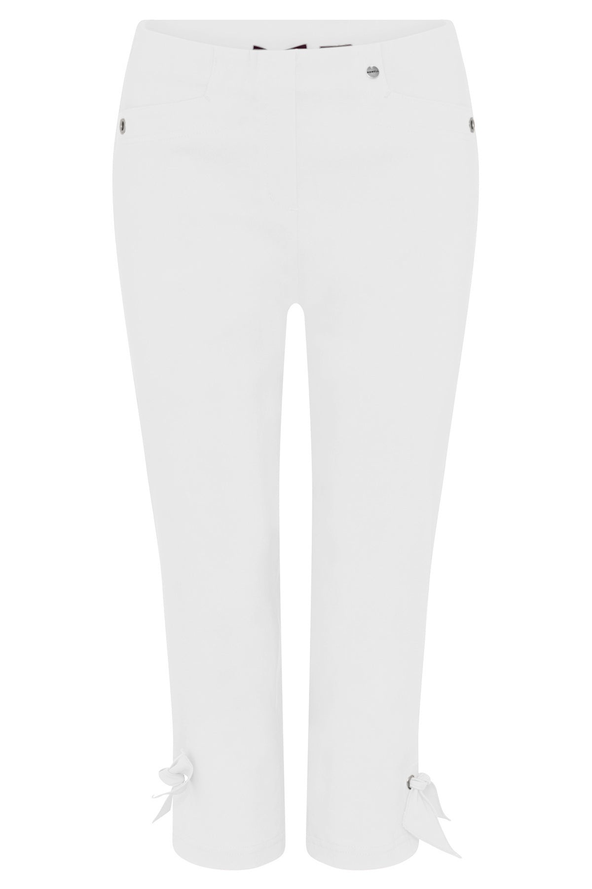 Robell - 7/8 Leg Trousers with Tie Side - 53433