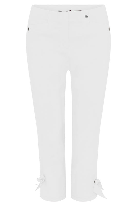 Robell - 7/8 Leg Trousers with Tie Side - 53433 S4