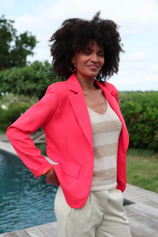 Actuelle - Plain Tailored Jacket - 24e142