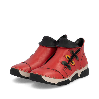 Rieker - Ankle boot with rope stitch - Rie 45983 W6