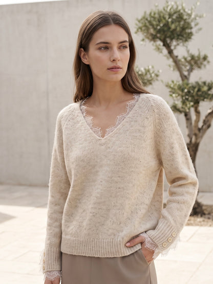 Carole - Lace jumper - Car Vg685