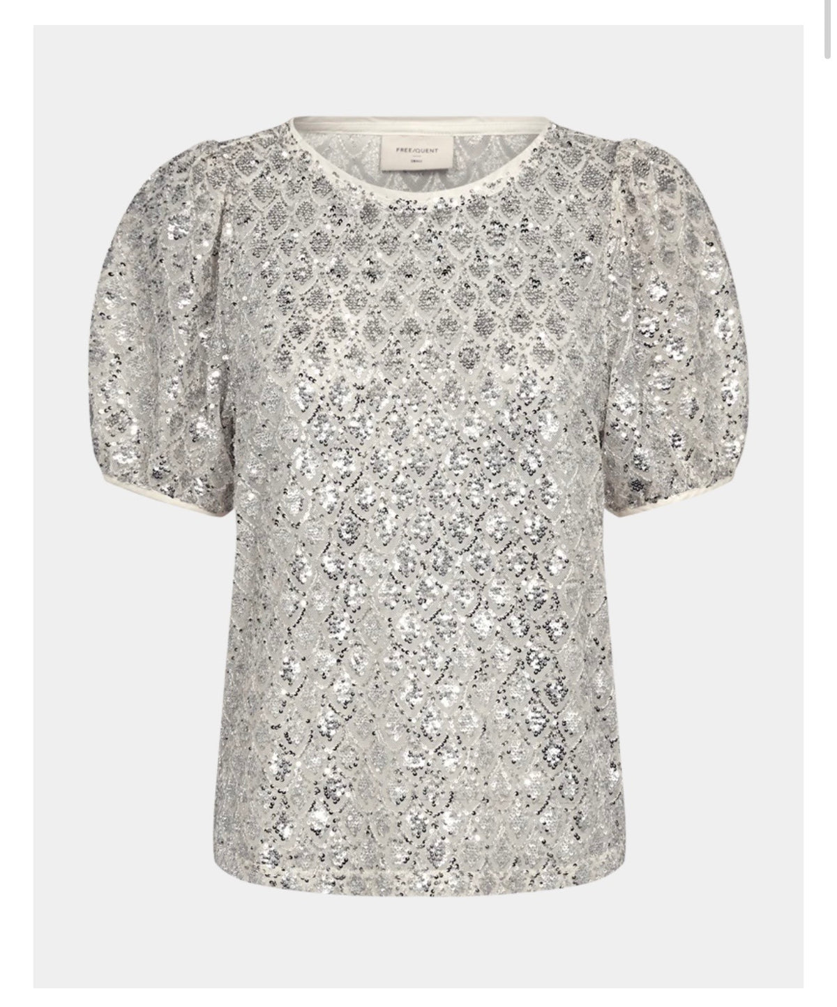 Freequent - Jersey mesh sequin blouse - Fq 212199