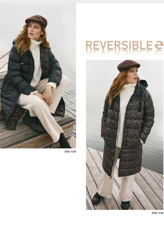 Frandsen - Reversible leopard print coat - Frand 568