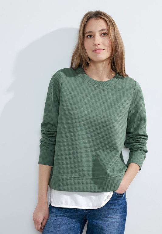 Cecil - Structured Layered Sweater - 302723
