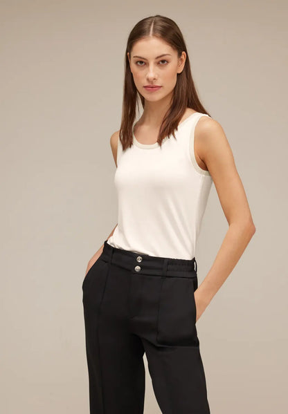 Street One - Fine Top with Lurex Rib Cuffs - 320675