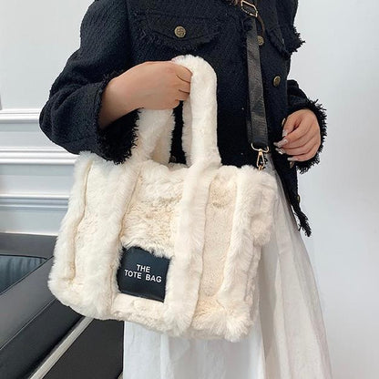 Lipstick - Fur Tote Bag