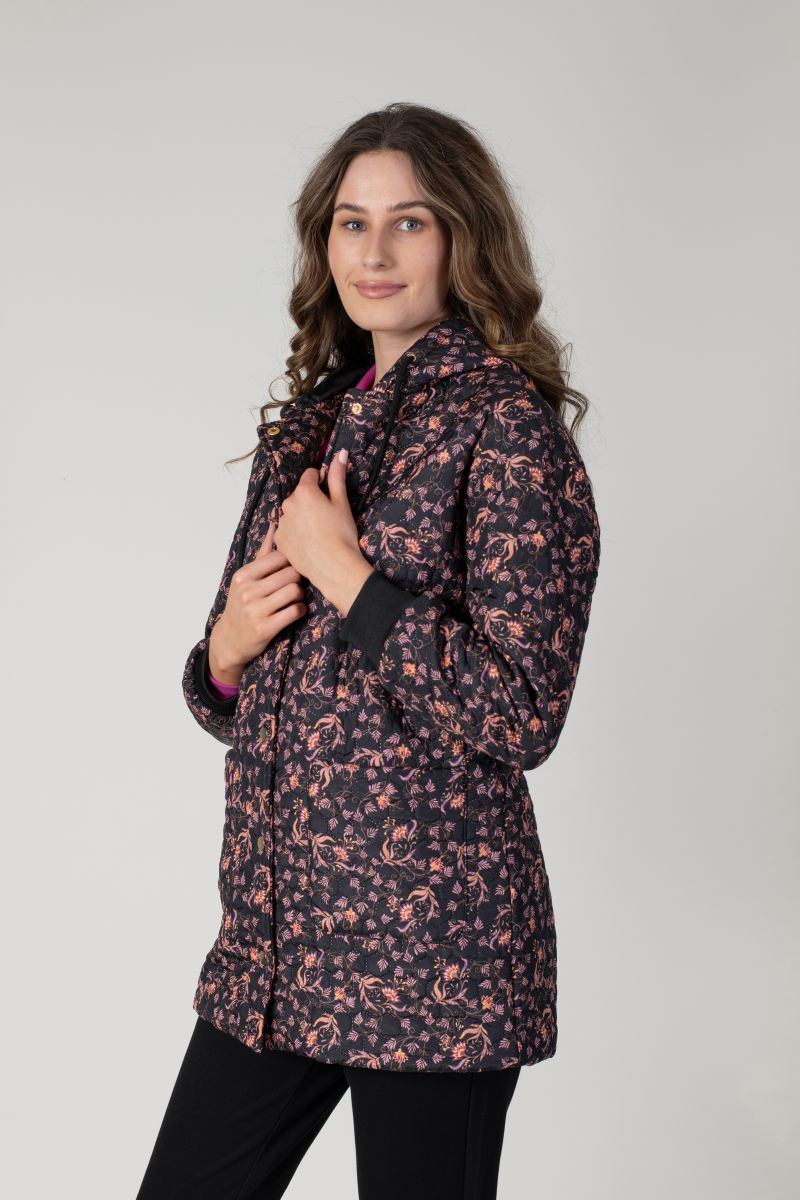 Jessica Graaf - Printed Embossed Hooded Jacket - 26059