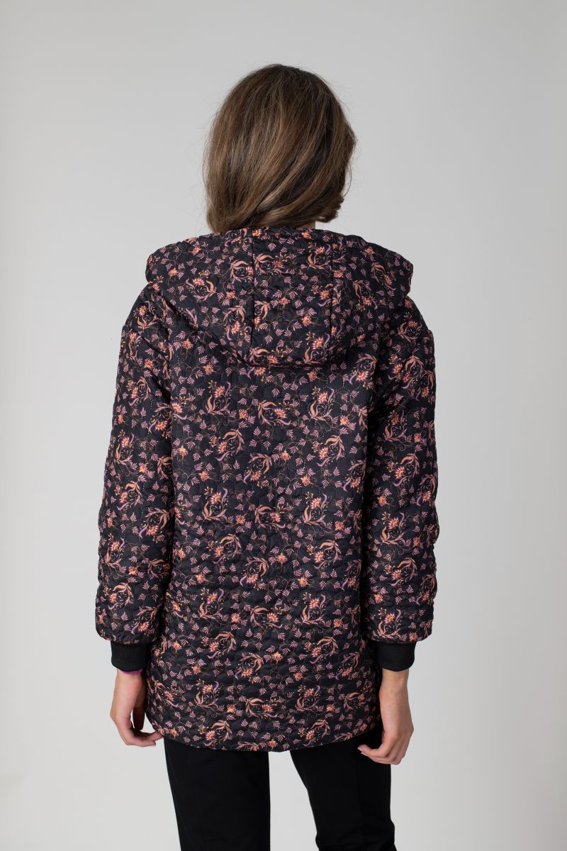 Jessica Graaf - Printed Embossed Hooded Jacket - 26059