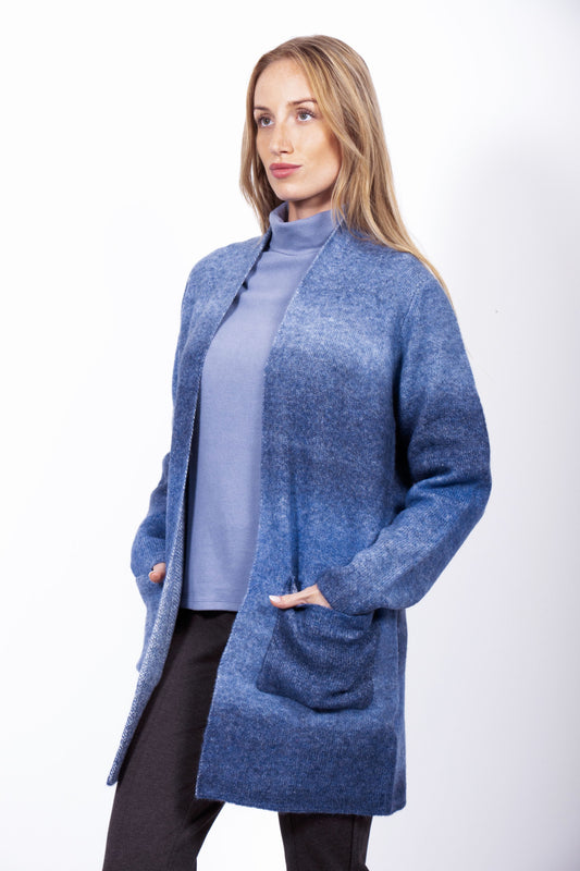 Jessica Graaf - Long Dye in Knitted Cardigan - 26473