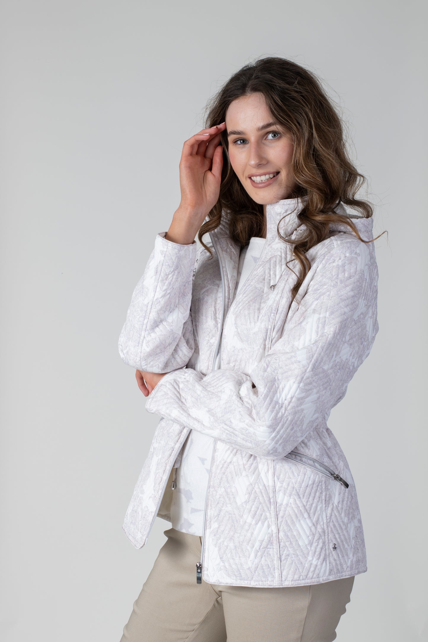 Jessica Graaf - Print Jacket with Hood - 27051