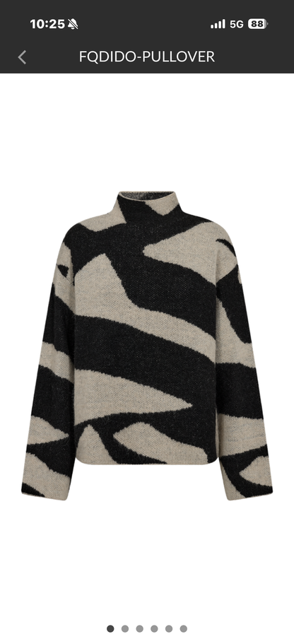 Freequent - Bird eye jacquard knit jumper - Fq 211796