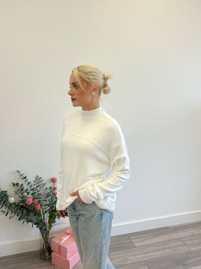 Lipstick - Highneck Knit Jumper - Zm6019