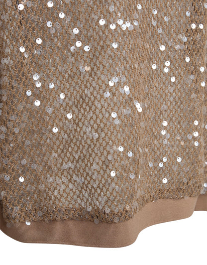 Freequent - Mesh fabric jumper with sequin - Fq 212195
