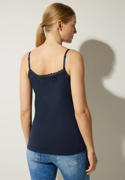 Street One - V-Neck Top with Lace - 320122