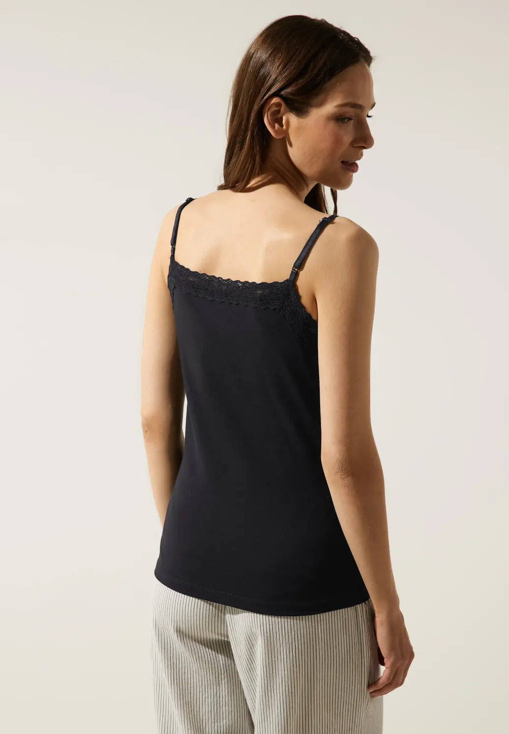 Street One - V-Neck Top with Lace - 320122