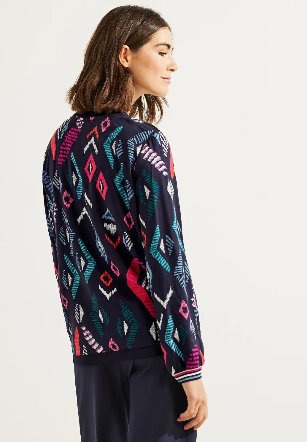 Cecil - Multicoloured Blouse Jacket - 344086