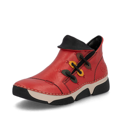 Rieker - Ankle boot with rope stitch - Rie 45983 W6
