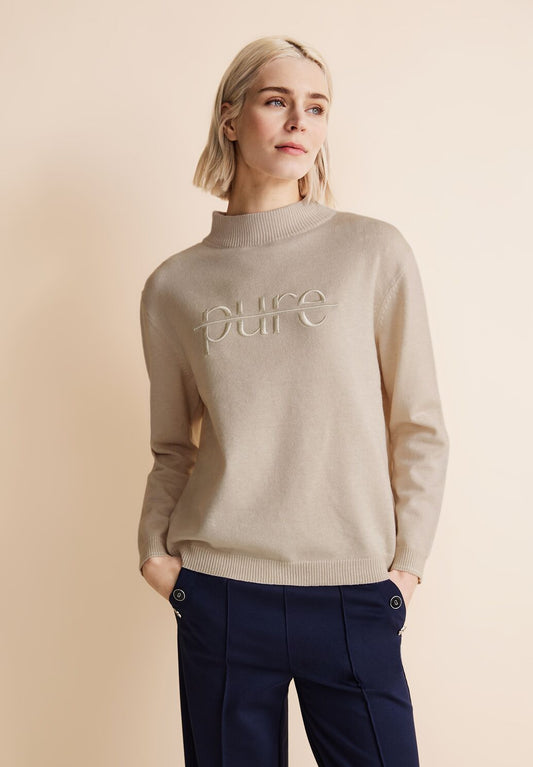 Street One - Sweater with Embroidery - 302635