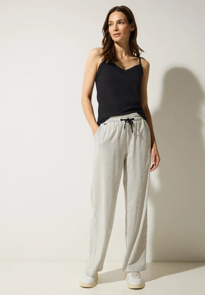 Street One - V-Neck Top with Lace - 320122