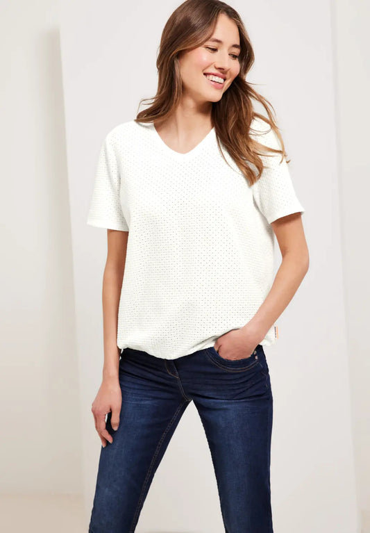 Cecil - V-Neck Top - 320033
