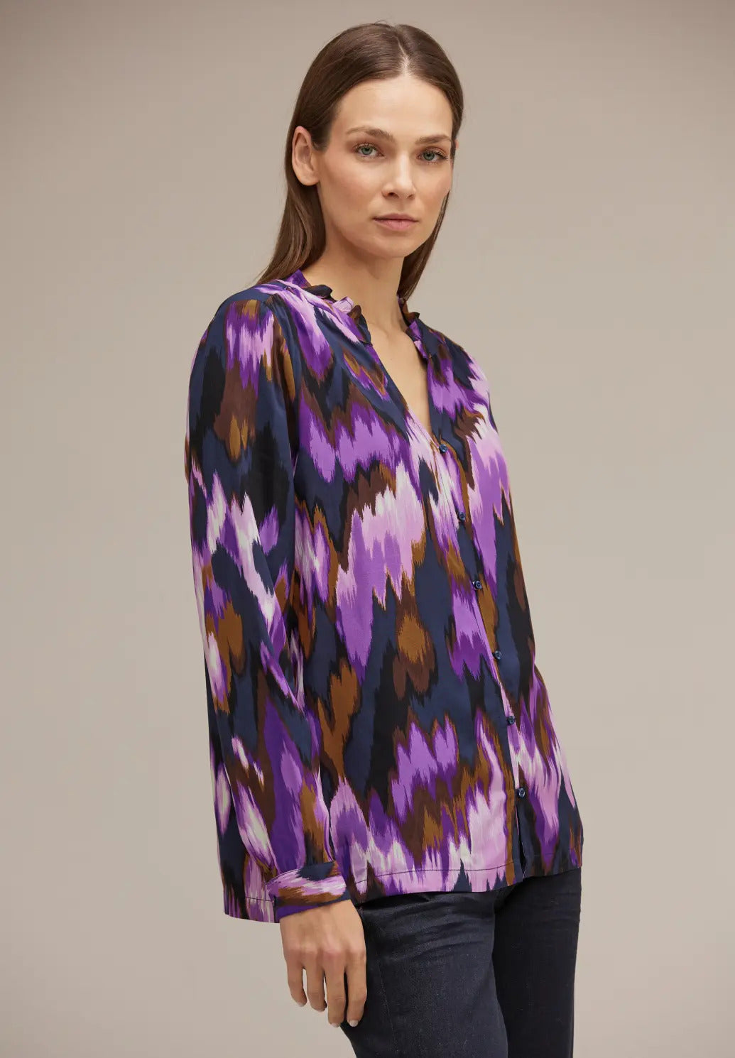 Street One - Printed Tunic Blouse - 344339