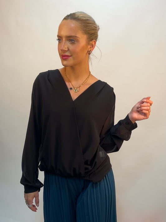 Lipstick - Crossover Blouse - 32207