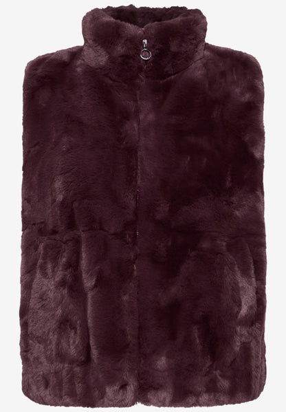 Street One - Fake fur waistcoat - St 220318