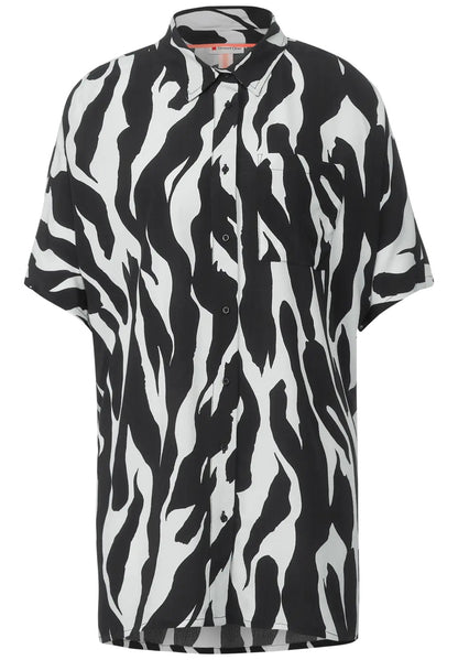 Street One - Zebra print Long Blouse - 343960