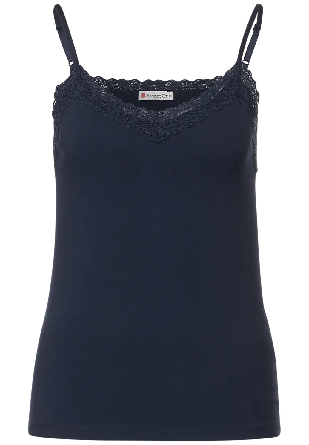 Street One - V-Neck Top with Lace - 320122