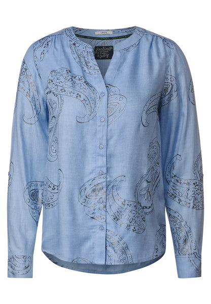 Cecil - Foil Print Blouse - 344266