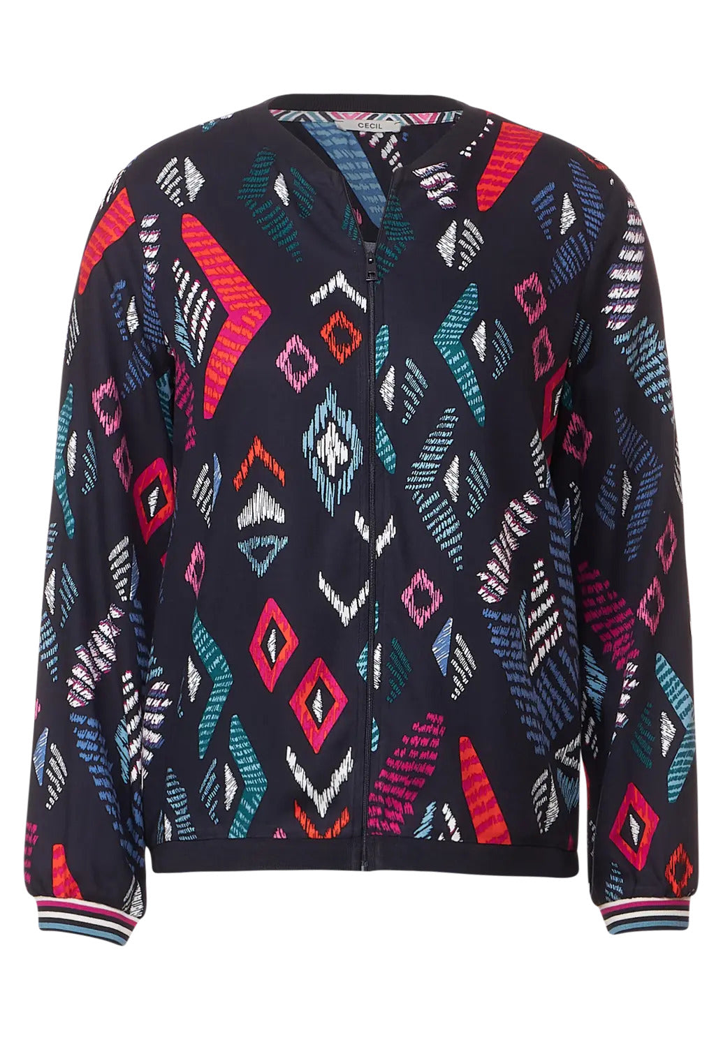 Cecil - Multicoloured Blouse Jacket - 344086
