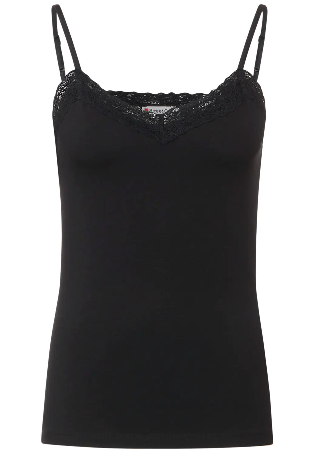 Street One - V-Neck Top with Lace - 320122