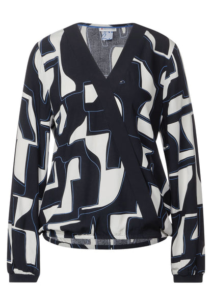 Street One - Printed Wrap Blouse - 344533