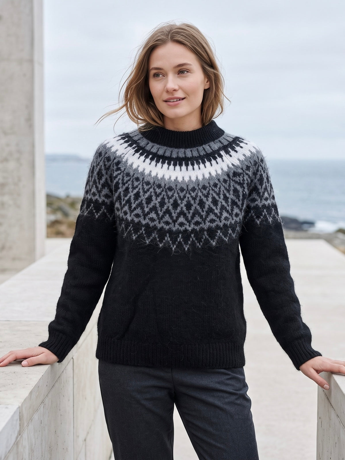 Carole - Print jumper - Car Vg692