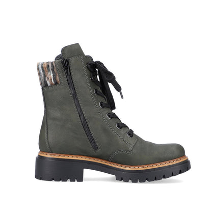 Rieker - Lace Up Fur Boot - 72630