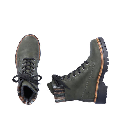 Rieker - Lace Up Fur Boot - 72630