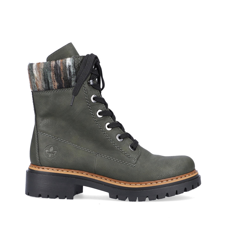 Rieker - Lace Up Fur Boot - 72630