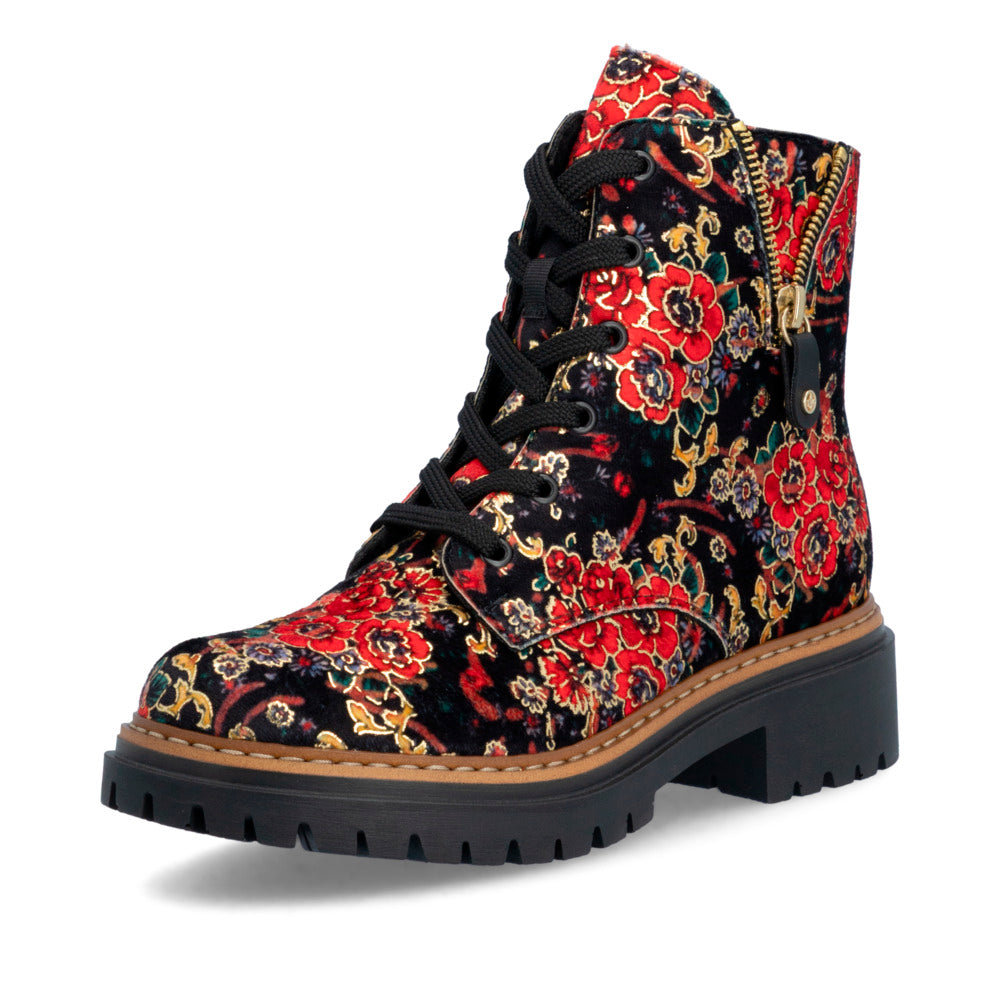 Rieker - Floral print ankle boot - Rie 72617-90