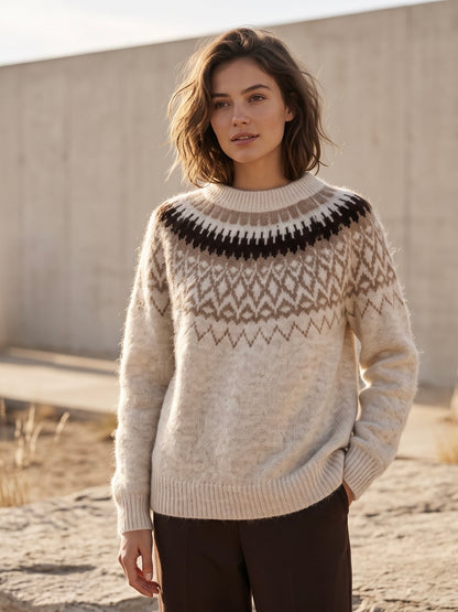 Carole - Print jumper - Car Vg692