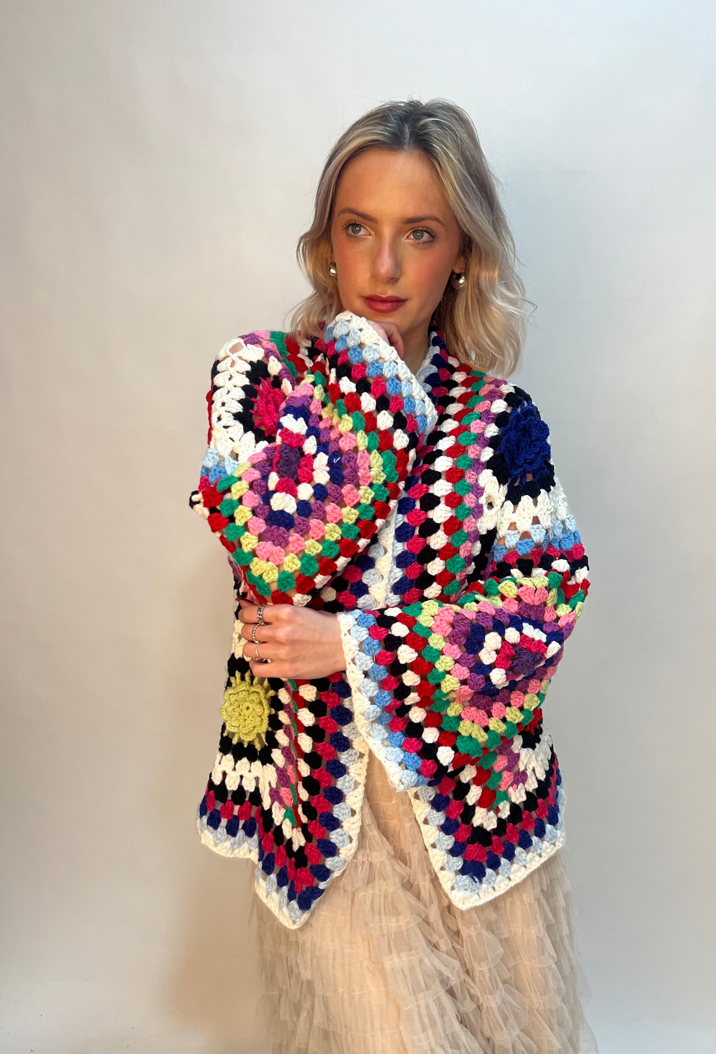 Lipstick - Crochet Cardigan - M38006