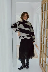 Freequent - Bird eye jacquard knit jumper - Fq 211796