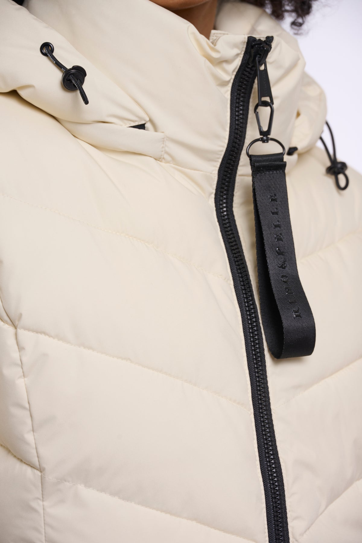 R+P - Padded jacket with detach hood - R+p Yasmina