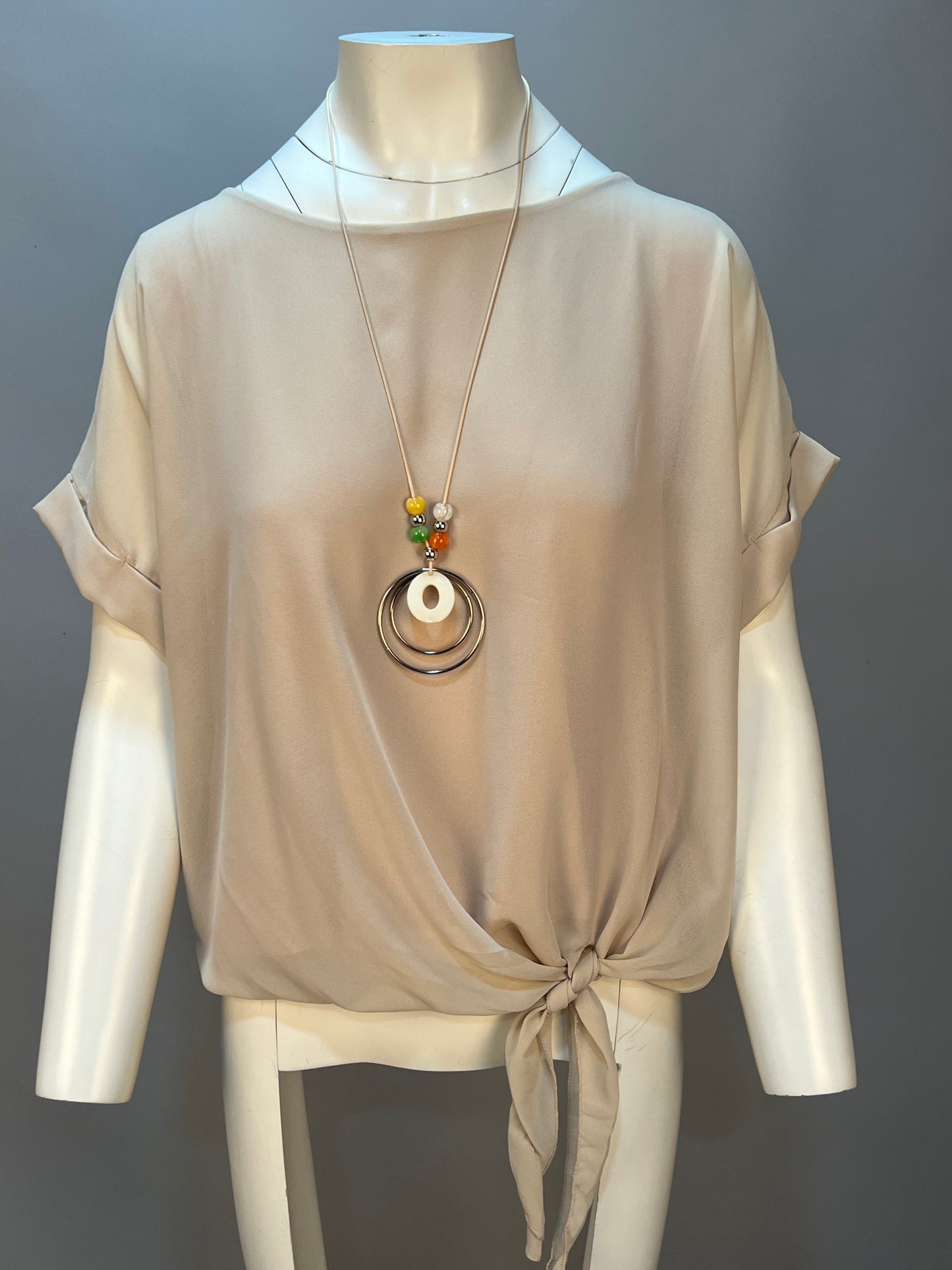 Lipstick - Knot Top with Necklace - 30563S4