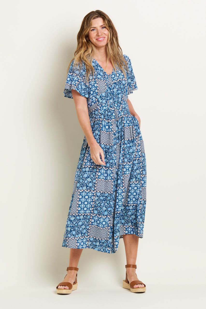 Brakeburn - Floral Patchwork Dress - 11185