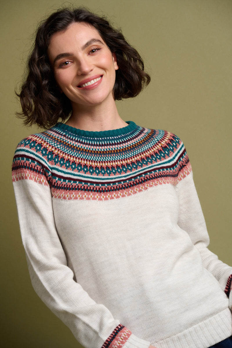 Brakeburn - Fair Isle Sparkle Knit Geansaí - 10922