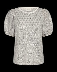 Freequent - Jersey mesh sequin blouse - Fq 212199